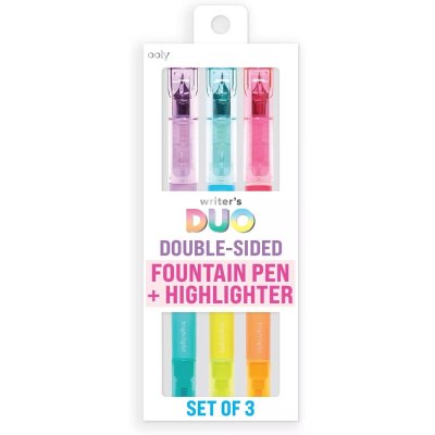 Ooly Writers Duo 3 Textmarker und Füllfederhalter