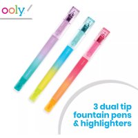 Ooly Writers Duo 3 Textmarker und Füllfederhalter