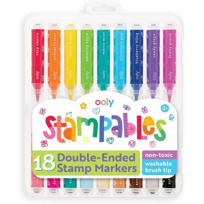 Ooly Stampables 18 Doppelseitige Stempel- und Pinselmarker
