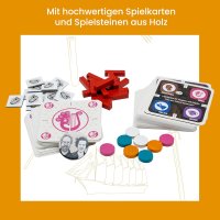 Folgt dem roten Faden, Das Brettspiel zum Erfolgspodcast Geschichten aus der Geschichte, 2-4 Spieler, Ab 10 Jahren, Strategisches Gesellschaftsspiel